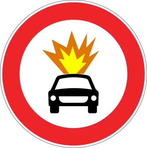 PARLAYICI MADDE TAŞIYAN TAŞIT GİREMEZ 